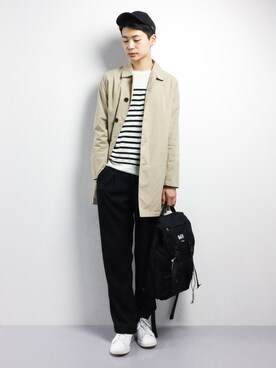 「bach（バッハ）のアイテム」を使った、Yさん（メンズ・184cm）の春コーディネート