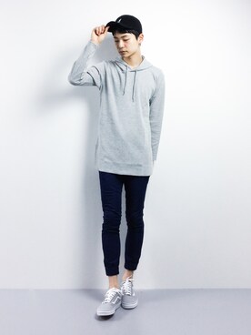 「KANGOL（カンゴール）のアイテム（キャップ）」を使った、Yさん（メンズ・184cm）の春コーディネート