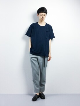 「rehacer（レアセル）のアイテム」を使った、Yさん（メンズ・184cm）の春コーディネート