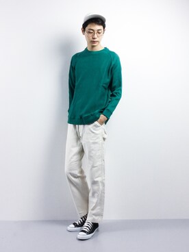 「SHIPS JET BLUE（シップスジェットブルー）のアイテム（Tシャツ/カットソー）」を使った、Yさん（メンズ・184cm）の春コーディネート