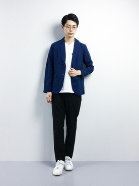 「ROXD（ロッド）のアイテム（ジャケット/アウター）」を使った、Yさん（メンズ・184cm）の春コーディネート
