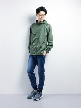 「UP START（アップスタート）のアイテム（ジャケット/アウター）」を使った、Yさん（メンズ・184cm）の春コーディネート