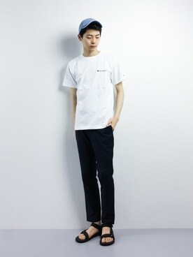 「Lightning Bolt（ライトニングボルト）のアイテム」を使った、Yさん（メンズ・184cm）の春コーディネート