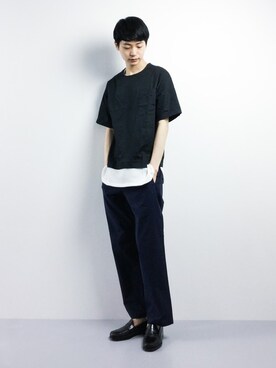 「unrelaxing（アンリラクシング）のアイテム」を使った、Yさん（メンズ・184cm）の春コーディネート