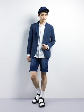 「G-STAR RAW（ジースターロゥ）のアイテム（帽子）」を使った、Yさん（メンズ・184cm）の春コーディネート