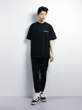 「soe（ソーイ）のアイテム（トップス）」を使った、Yさん（メンズ・184cm）の春コーディネート