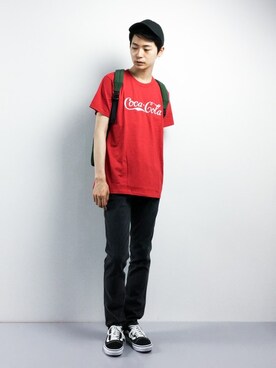 「LINE8（ラインエイト）のアイテム」を使った、Yさん（メンズ・184cm）の春コーディネート