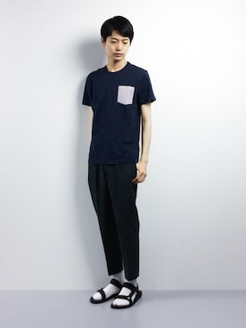 「YEVS（イーブス）のアイテム」を使った、Yさん（メンズ・184cm）の春コーディネート