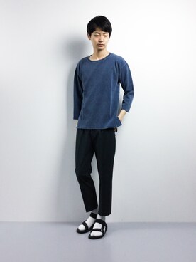 「YEVS（イーブス）のアイテム」を使った、Yさん（メンズ・184cm）の春コーディネート