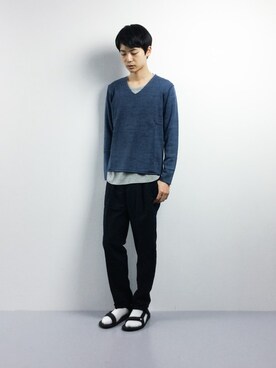 「attack the mind 7（アタックザマインドセブン）のアイテム」を使った、Yさん（メンズ・184cm）の春コーディネート