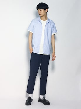 「AZUL by moussy（アズールバイマウジー）のアイテム」を使った、Yさん（メンズ・184cm）の夏コーディネート