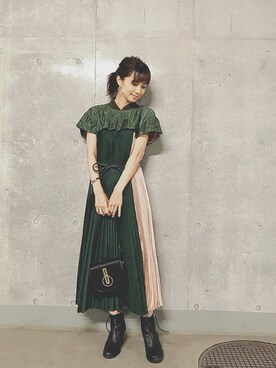 Sacai サカイ のワンピース ピンク系 を使った人気ファッションコーディネート Wear