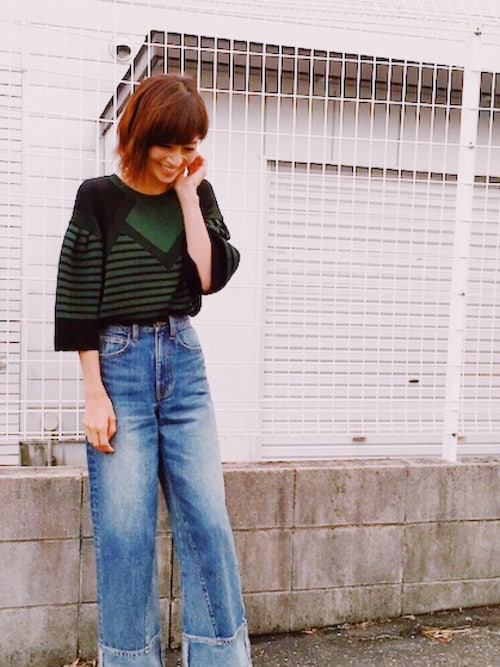 安田美沙子 Greedのニット セーターを使ったコーディネート Wear