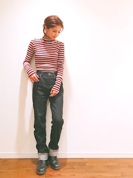 「forte_forte（フォルテフォルテ）のアイテム」を使った、安田美沙子さん（レディース・162cm）の冬コーディネート