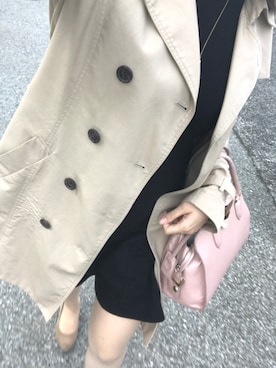 「NATURAL BEAUTY BASIC（ナチュラルビューティーベーシック）のアイテム（トレンチコート）」を使った、y321さん（レディース・164cm）の秋コーディネート
