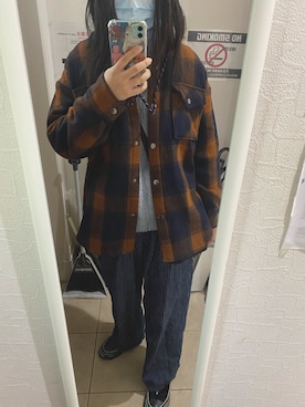 「H:CONNECT（エイチコネクト）のアイテム（トップス）」を使った、马尧儿BMさん（レディース・159cm）の冬コーディネート