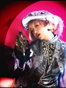 「アイテム（ドレス、シルバー系）」を使った、かはりーぬさん（レディース・153cm）の冬コーディネート