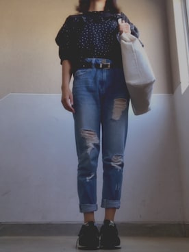 ゆみさん（レディース・157cm）の秋コーディネート