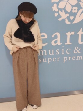 H a k iさん（レディース・154cm）の秋コーディネート