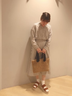 H a k iさん（レディース・154cm）の春コーディネート