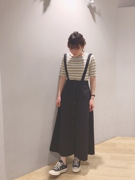 H a k iさん（レディース・154cm）の夏コーディネート