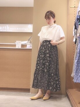 H a k iさん（レディース・154cm）の春コーディネート