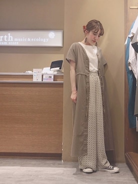 H a k iさん（レディース・154cm）の春コーディネート