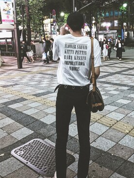 「NIRVANA」｜「アイテム（帽子）」を使った、Kouhei Yumotoさん（メンズ・180cm）の春コーディネート