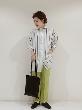 「JEANASIS（ジーナシス）のアイテム（バレエシューズ）」を使った、yukiさん（レディース・157cm）の春コーディネート
