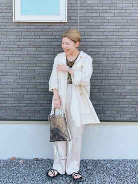 「teva」｜「アイテム（ミリタリージャケット）」を使った、yukiさん（レディース・155cm）の春コーディネート