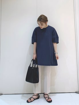 「ジーナシス」｜「アイテム（ハンドバッグ）」を使った、yukiさん（レディース・155cm）の夏コーディネート