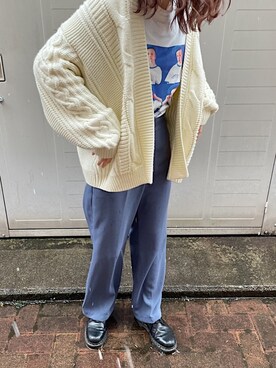 「Dr. Martens（ドクターマーチン）のDr.Martens / ドクターマーチン 1461 3EYE GIBSON SHOE 3ホール ギブソン シューズ ブーツ（ブーツ）」を使った、レディさん（レディース・161cm）の春コーディネート