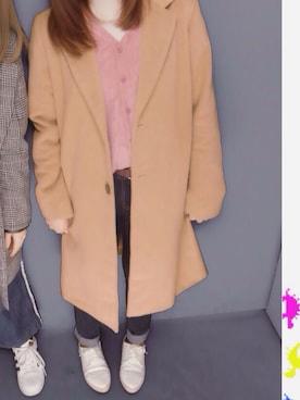 「INGNI（イング）のフレイドヘムスキニー/レディースパンツ-2016ＡＷ-（デニムパンツ）」を使った、いずみんさん（レディース・153cm）の冬コーディネート