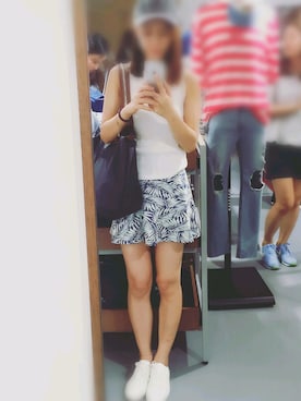 「PULL&BEAR（プルアンドベア）のアイテム（スリッポン）」を使った、rainieluluさん（レディース・158cm）の春コーディネート
