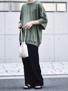 「CLEA（クレア）のアイテム（バッグ）」を使った、ゆうげんさん（メンズ・174cm）の夏コーディネート