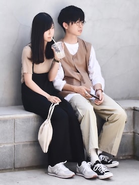 「YARD PLUS（ヤードプリュス）のアイテム（パンツ）」を使った、ゆうげんさん（メンズ・174cm）の夏コーディネート