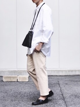 「CLEA（クレア）のアイテム（バッグ）」を使った、ゆうげんさん（メンズ・174cm）の夏コーディネート