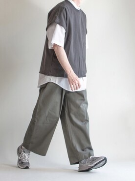 「WACHO（ワチョ）のアイテム」を使った、ゆうげんさん（メンズ・174cm）の春コーディネート