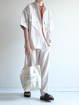「アイテム（その他シューズ）」を使った、ゆうげんさん（メンズ・174cm・20代）の夏コーディネート