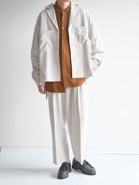 「CREARE LINO」｜「アイテム（ブルゾン）」を使った、ゆうげんさん（メンズ・174cm）の秋コーディネート