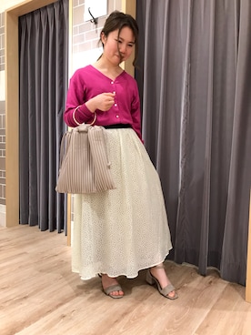 「アイテム（パンプス、グレー系）」を使った、Haruさん（レディース・144cm）の春コーディネート