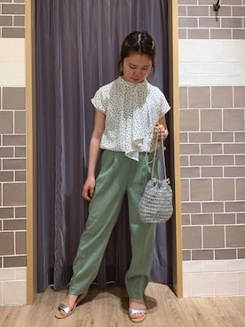 「Te chichi CLASSIC（テチチクラシック）のアイテム（サンダル）」を使った、Haruさん（レディース・144cm）の夏コーディネート