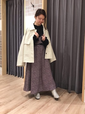 「ラブアンドピース2020」｜「アイテム（その他アウター）」を使った、Haruさん（レディース・144cm）の秋コーディネート