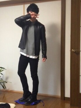 けいさん（メンズ・171cm）の冬コーディネート