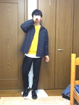 「Dr. Martens（ドクターマーチン）のDr.Martens (ドクターマーチン)/1461 3EYE GIBSON SHOES（その他シューズ）」を使った、けいさん（メンズ・171cm）の冬コーディネート