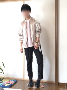 「Dr. Martens（ドクターマーチン）のDr.Martens (ドクターマーチン)/1461 3EYE GIBSON SHOES（その他シューズ）」を使った、けいさん（メンズ・171cm）の春コーディネート