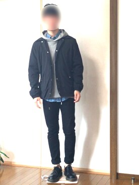 「Dr. Martens（ドクターマーチン）のDr.Martens (ドクターマーチン)/1461 3EYE GIBSON SHOES（その他シューズ）」を使った、けいさん（メンズ・171cm）の春コーディネート