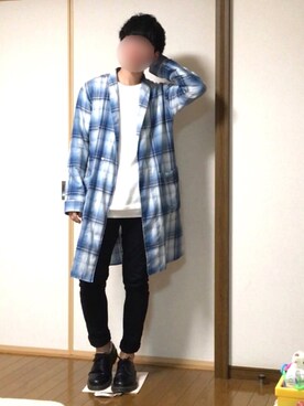 「tk.TAKEO KIKUCHI（ティーケータケオキクチ）のアイテム（その他アウター）」を使った、けいさん（メンズ・171cm）の春コーディネート