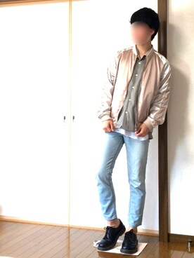 「Dr. Martens（ドクターマーチン）のDr.Martens (ドクターマーチン)/1461 3EYE GIBSON SHOES（その他シューズ）」を使った、けいさん（メンズ・171cm）の春コーディネート