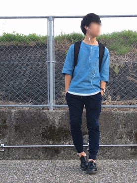 「Dr. Martens（ドクターマーチン）のDr.Martens (ドクターマーチン)/1461 3EYE GIBSON SHOES（その他シューズ）」を使った、けいさん（メンズ・171cm）の春コーディネート